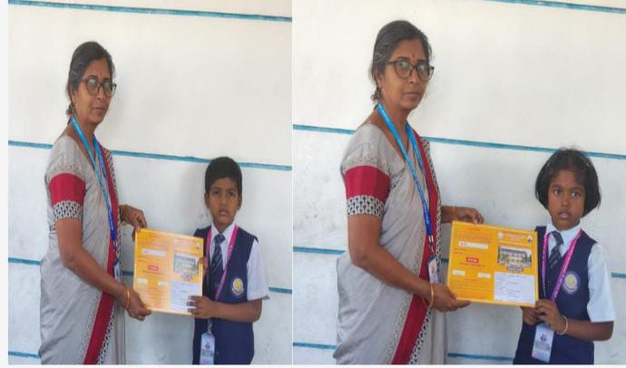 PROGRESS CARD DISTRIBUTE TO CHIDRENS